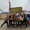 Group of trekkers at Annapurna Base Camp